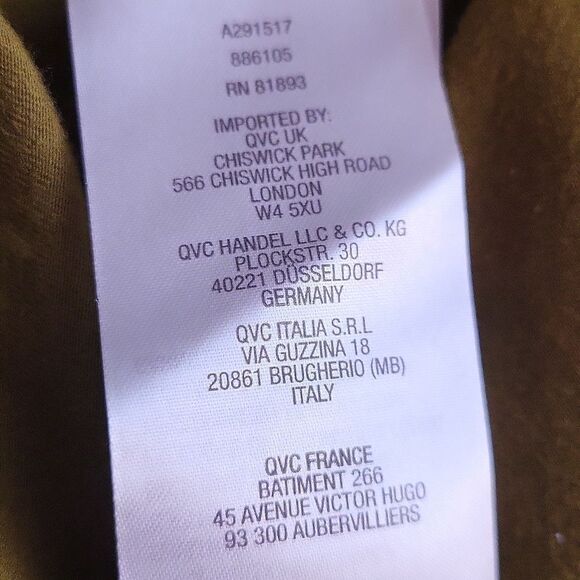 H BY HALSTON OLIVE GREEN DRESS WITH LACE. Sc624-7 - Picture 13 of 13